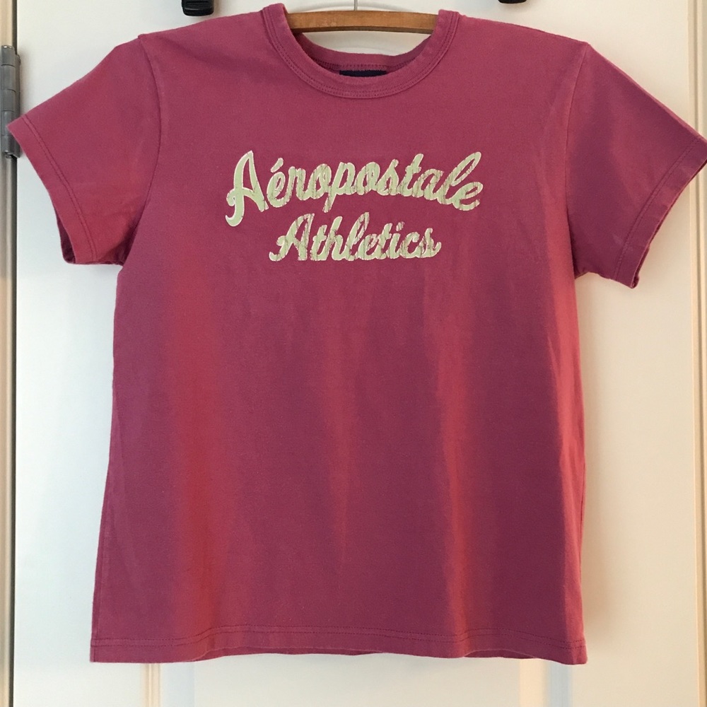 Aeropostale tomboy fit tee - dusty rose Small